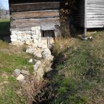 Here's the spring as it leaves the spring house.