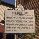 The Chester Inn's Tennessee Historical Marker.